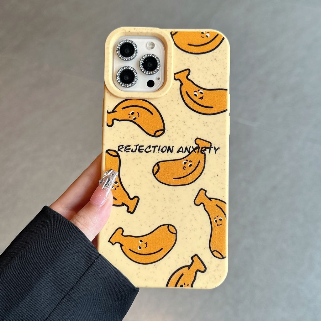 Ốp Lưng Iphone Lúa Mì In Hình CHUỐI - CONAN