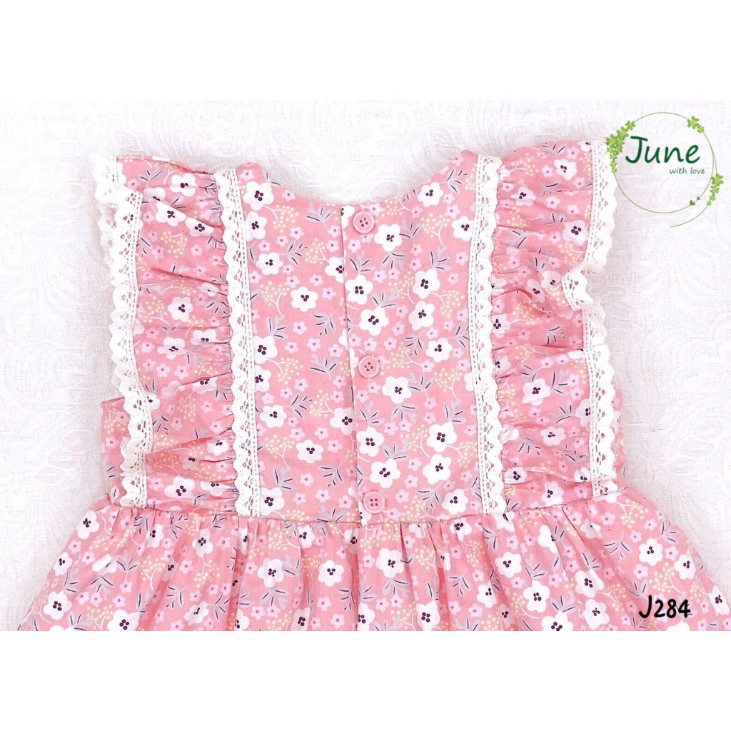 Váy thô màu hồng phấn cực xinh dành cho bé gái 8 - 18 kg