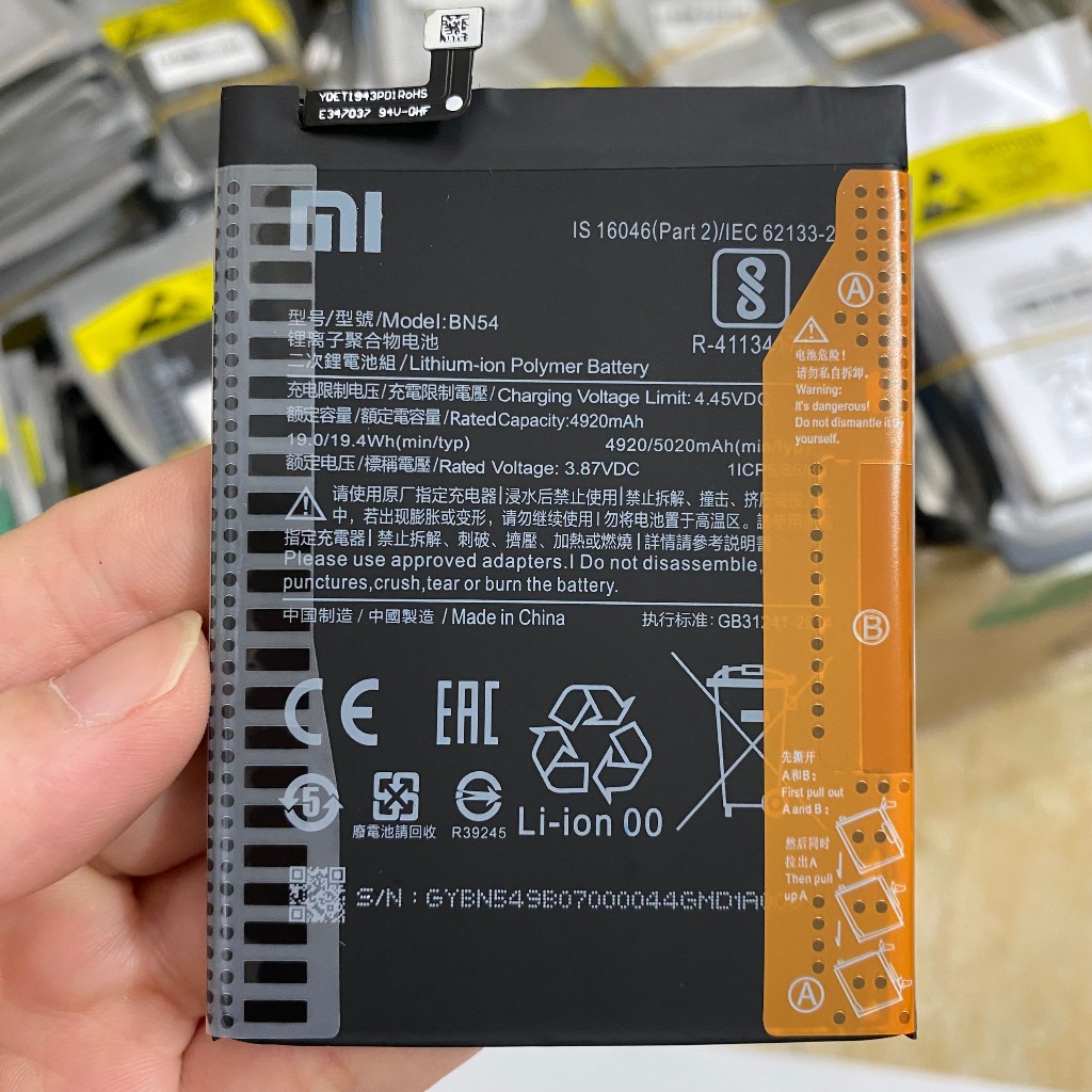 Pin zin Xiaomi Redmi 9 / Note 9 / 10X 4G  5020mAH loại AA kèm siu bao test đổi mới