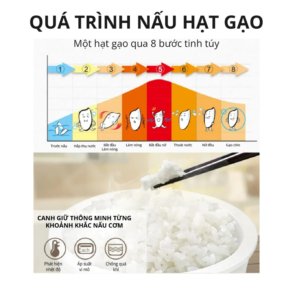 Nồi cơm sứ dưỡng sinh Mishio 0.8L MK365 - hàng chính hãng