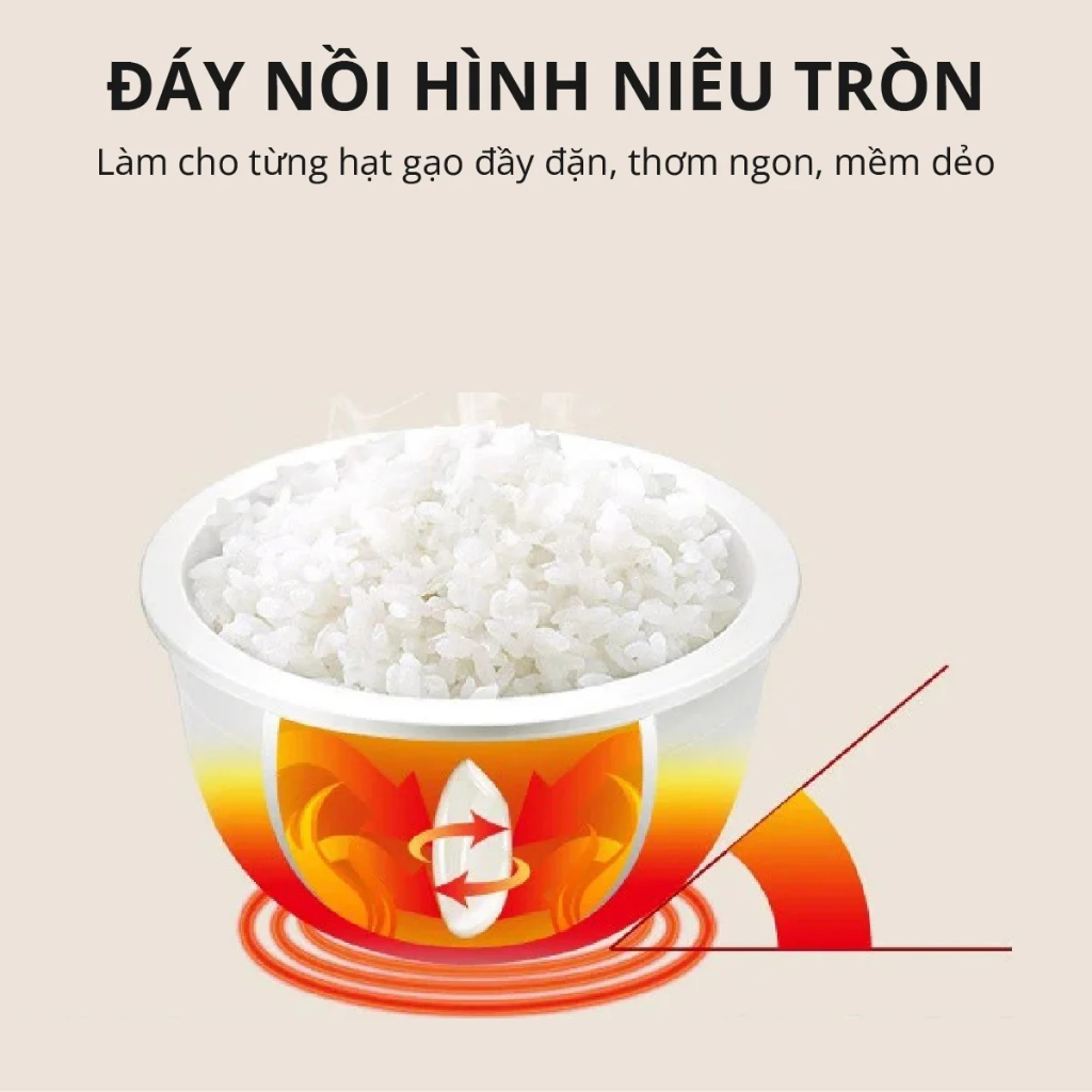 Nồi cơm sứ dưỡng sinh Mishio 0.8L MK365 - hàng chính hãng