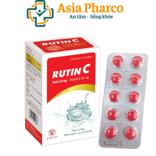 Rutin C – Hỗ trợ ngăn chảy máu chân răng, thanh nhiệt, tăng độ bền thành mạch (100 viên)