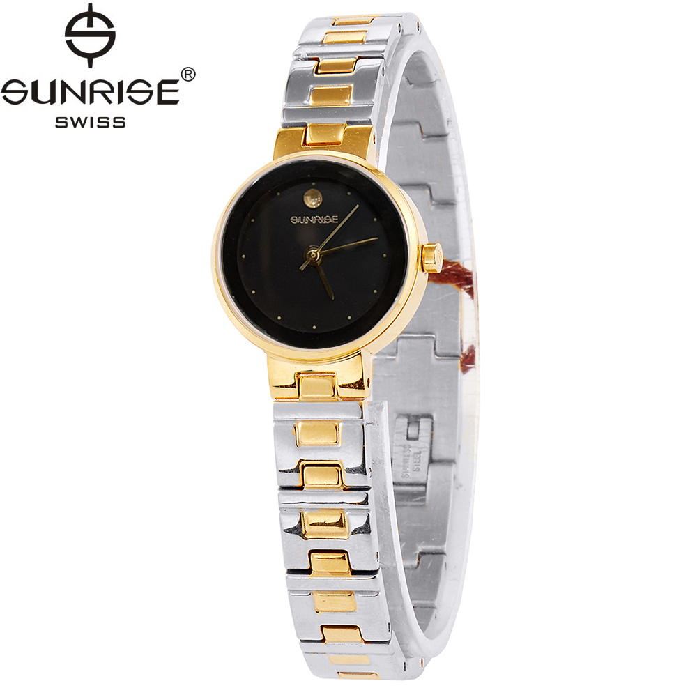 Đồng hồ nữ dây kim loại Sunrise 9929SA SL9929LSK đen