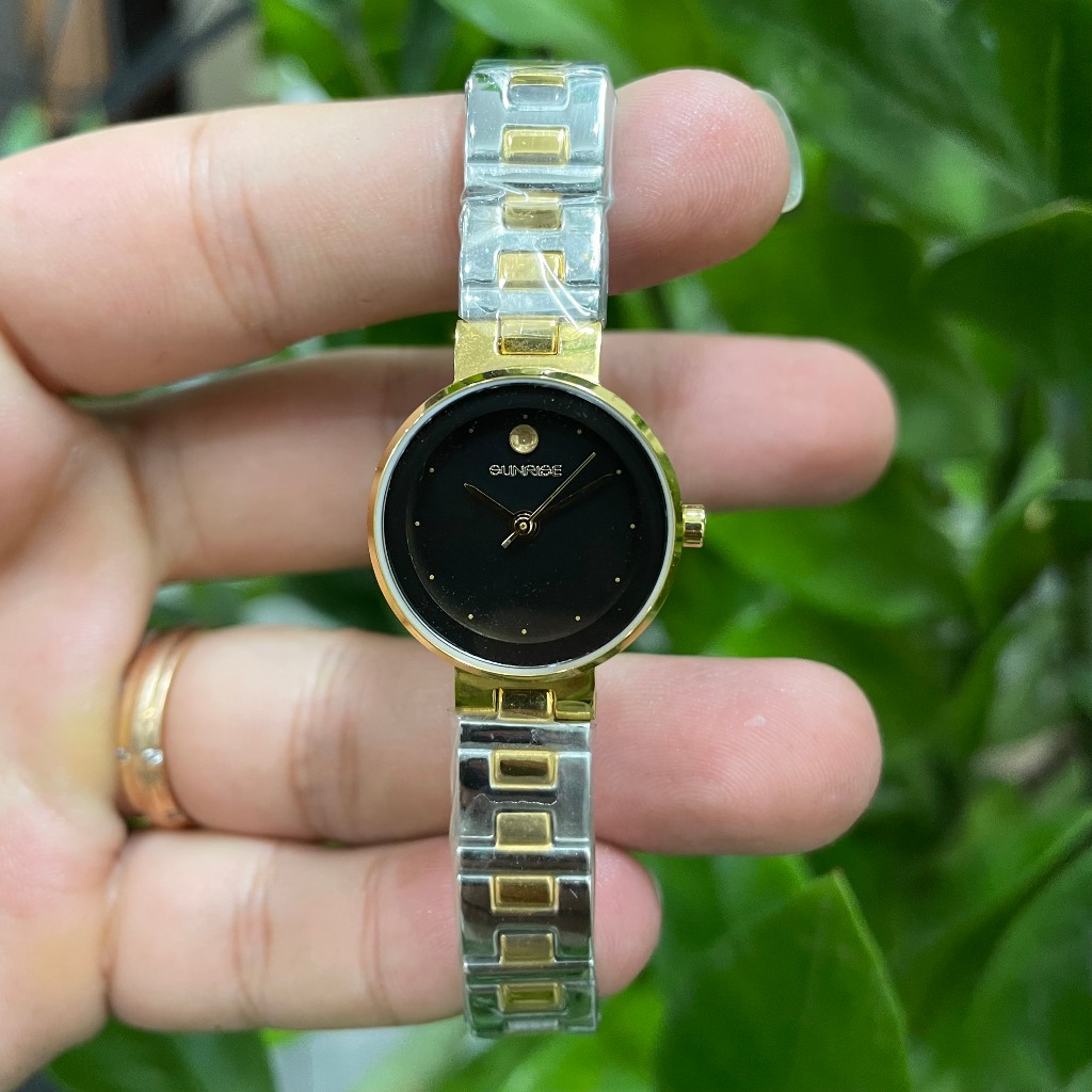 Đồng hồ nữ dây kim loại Sunrise 9929SA SL9929LSK đen