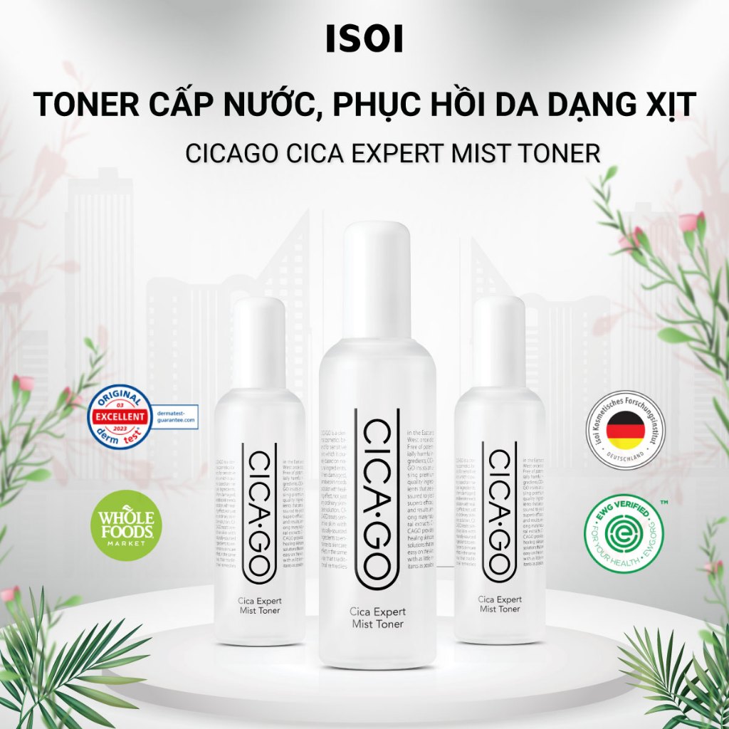 Xịt khoáng kiêm Toner ISOI CICAGO 150ml