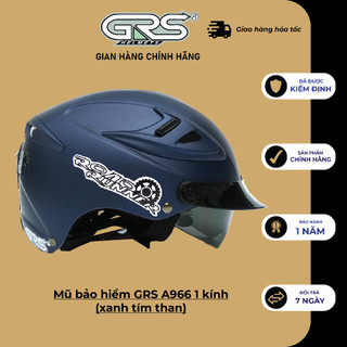 Mũ bảo hiểm GRS A966 1 kính (Màu xanh tím than)