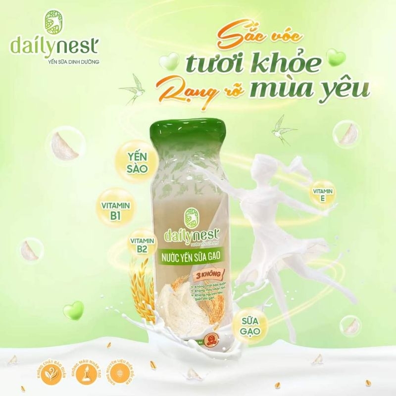 Nước Yến Sào, Nước Yến Sữa Gạo Justnest chai 120ml