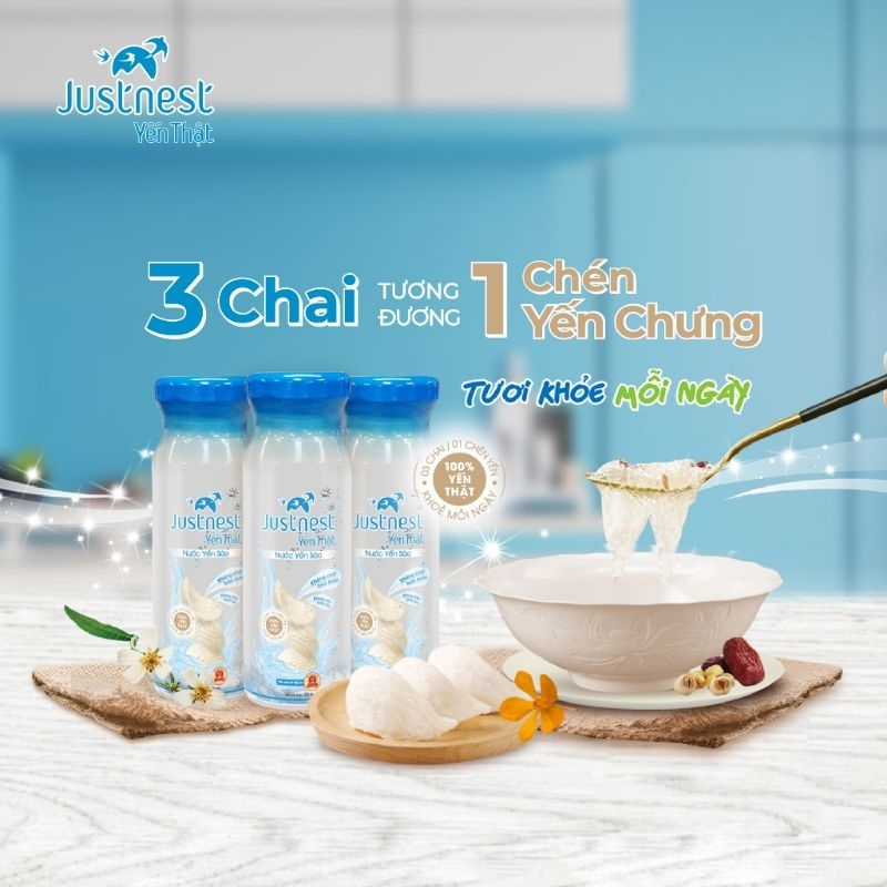 Nước Yến Sào, Nước Yến Sữa Gạo Justnest chai 120ml