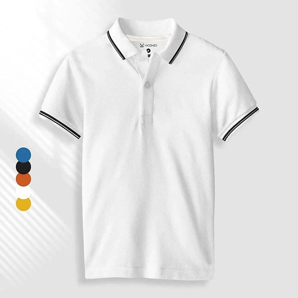 Áo Thun Polo Nam Giá Rẻ Màu Trắng Lịch Lãm