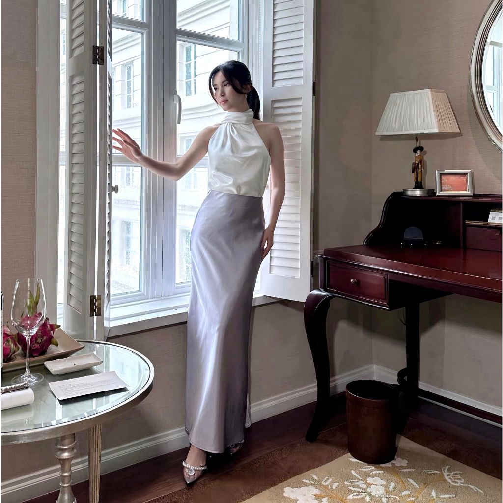 Chân váy lụa đuôi cá Aurore Cloth