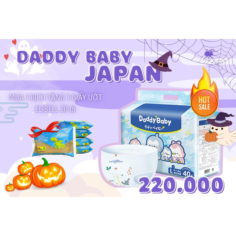 MUA LÀ CÓ QUÀ Bỉm quần Daddy Baby chim cánh cụt xuất Nhật Bản mỏng nhẹ