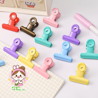 Kẹp giấy kim loại 8 màu sắc lựa chọn