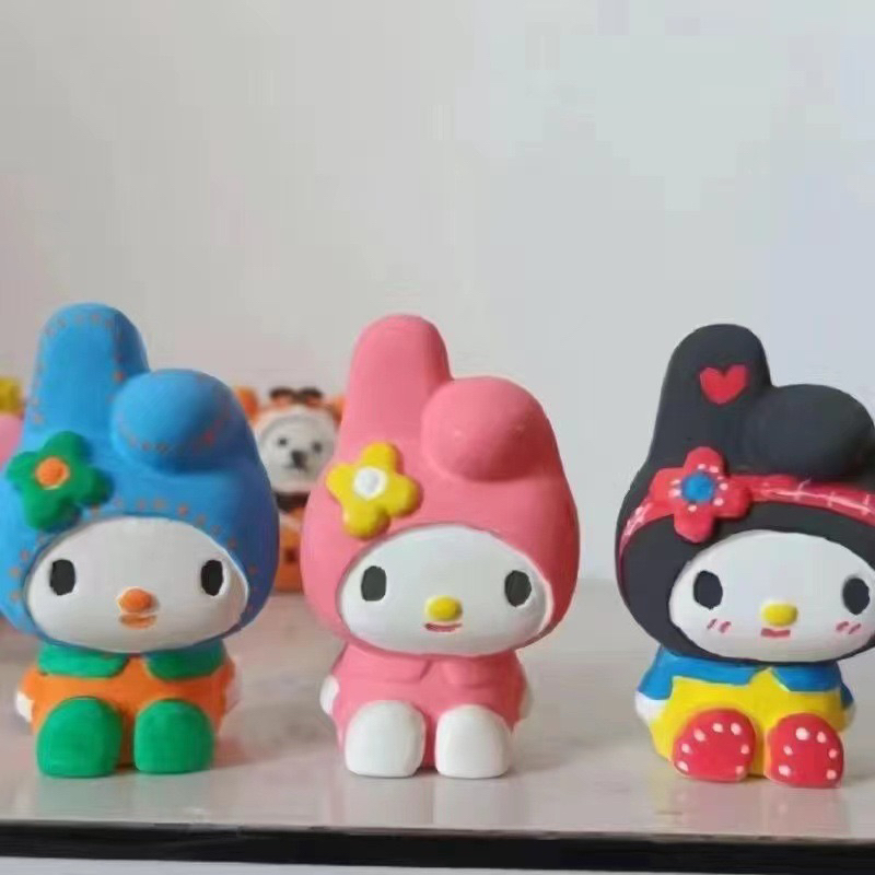 Tô Tượng Thạch cao Kuromi melody stitch gấu mini 2d siêu rẻ