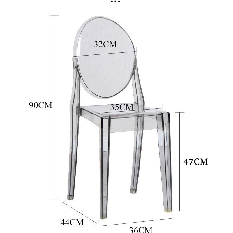 Ghế cafe victoria ghost nhựa trong suốt, ghế decor siêu xinh