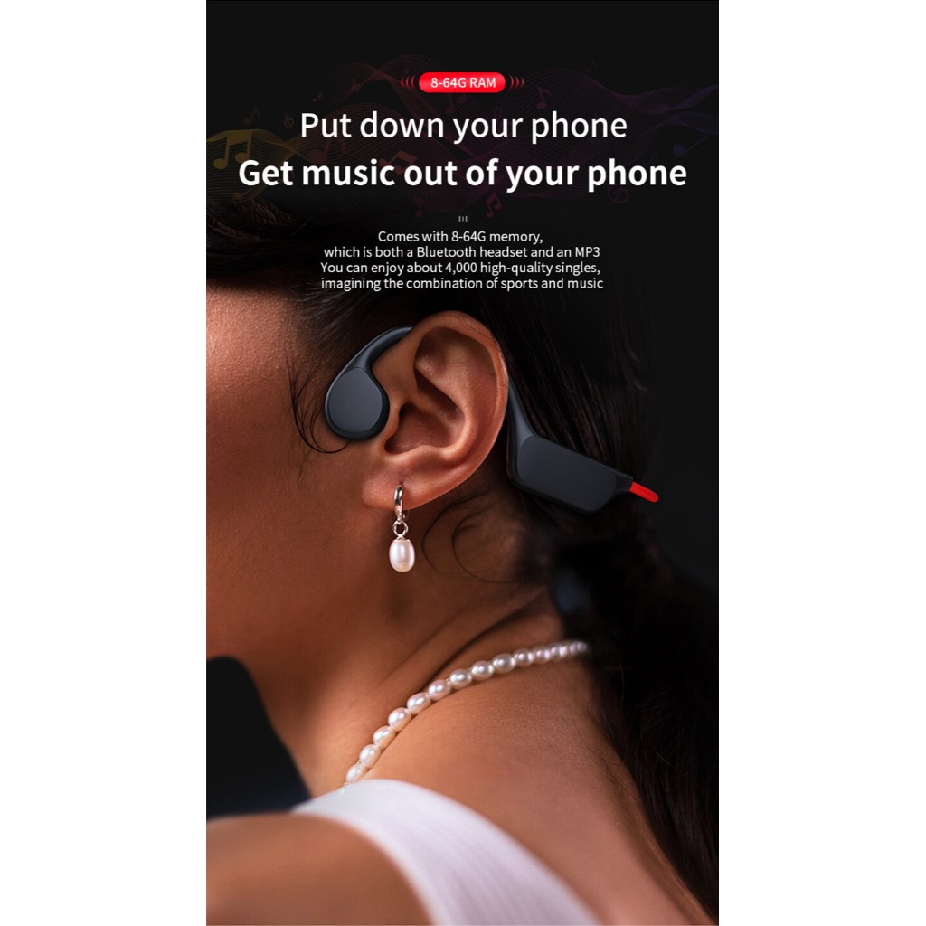 Tai Nghe Bơi Thể Thao PeakslRoy™️ IPX8 32Gb - Home and Garden