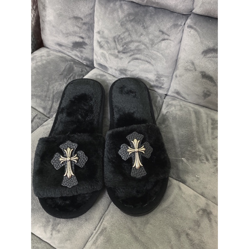 Dép lông thập da mix đá ảnh thật có sẵn