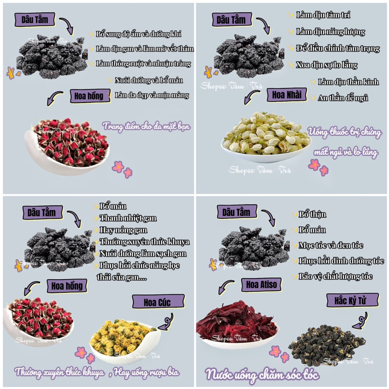 🍵  Dâu Tằm sấy nguyên vị - Trà Dâu Tằm 🍰