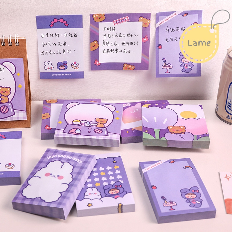 Set 50 tờ giấy note màu tím