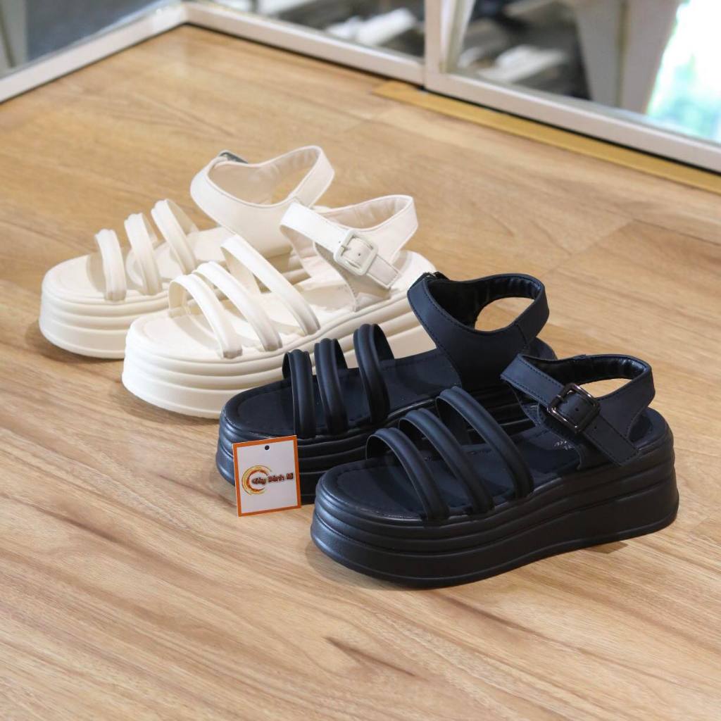 Giày Sandals Nữ Phong Cách Hàn Quốc Hàng Cao Cấp G1944 đế bánh mì cao 6cm,   G1744 G1870 - Shop Giày Bánh Mì