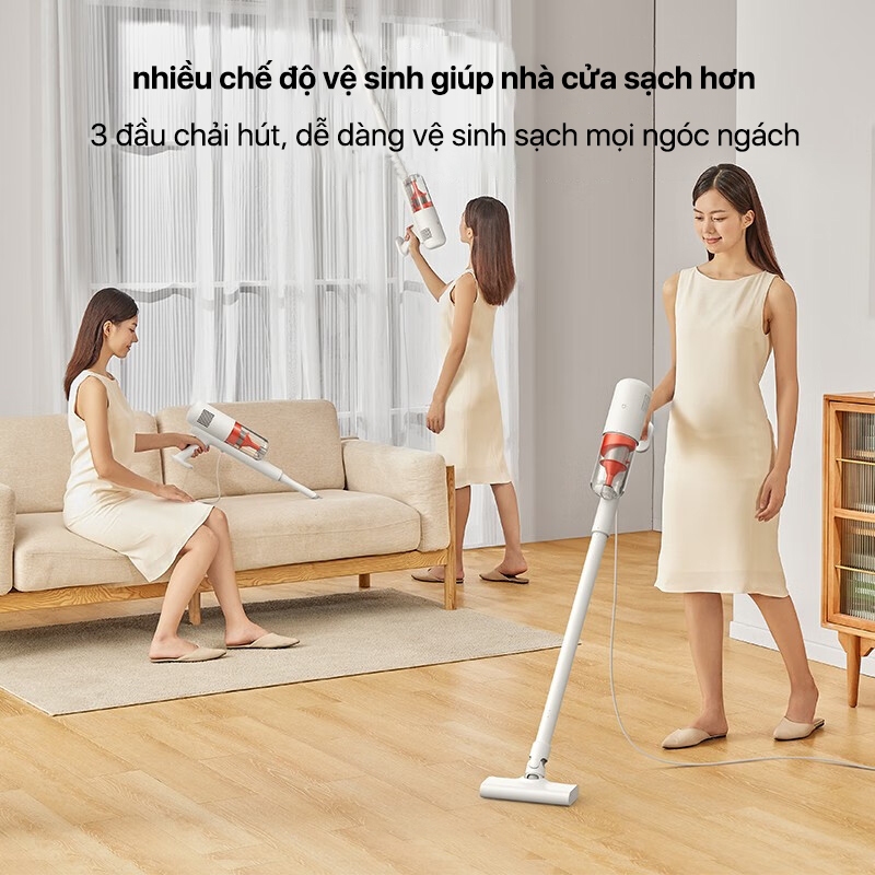 Máy hút bụi cầm tay có dây Xiaomi Mijia MJXCQ01DY/ Mijia Gen 2 B205 - Lực hút mạnh 16000 Pa dây dài 5m