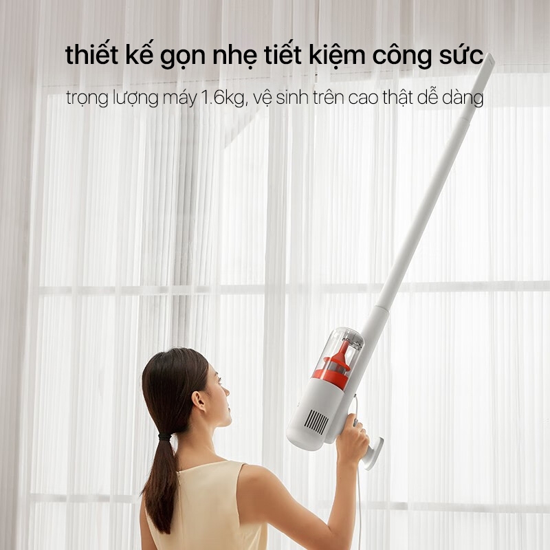 Máy hút bụi cầm tay có dây Xiaomi Mijia MJXCQ01DY/ Mijia Gen 2 B205 - Lực hút mạnh 16000 Pa dây dài 5m