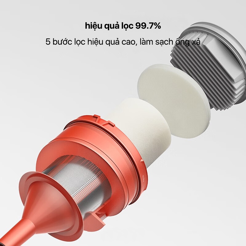 Máy hút bụi cầm tay có dây Xiaomi Mijia MJXCQ01DY/ Mijia Gen 2 B205 - Lực hút mạnh 16000 Pa dây dài 5m