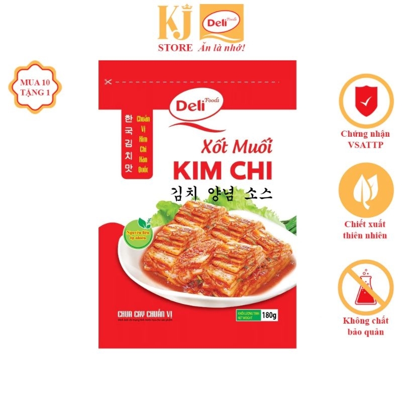 COMBO 5 GÓI XỐT KIM CHI DELLI 180ml