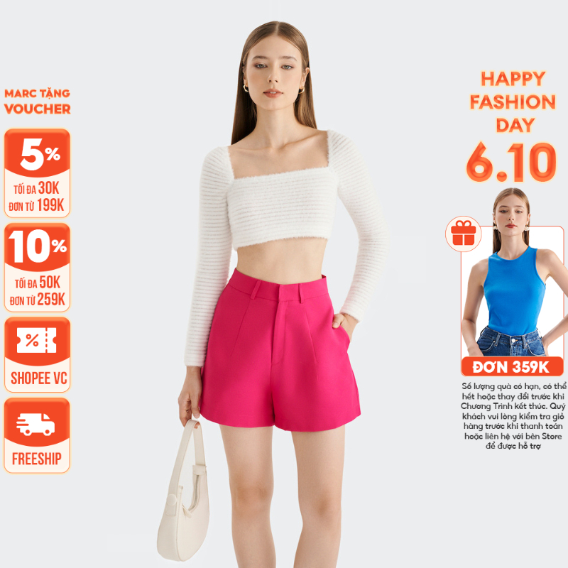 Quần short nữ MARC FASHION cơ bản ben trước 2 túi CBNT112922