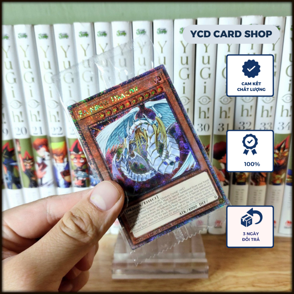 Thẻ bài Yugioh Chính Hãng Rainbow Dragon– 25th Secret Rare