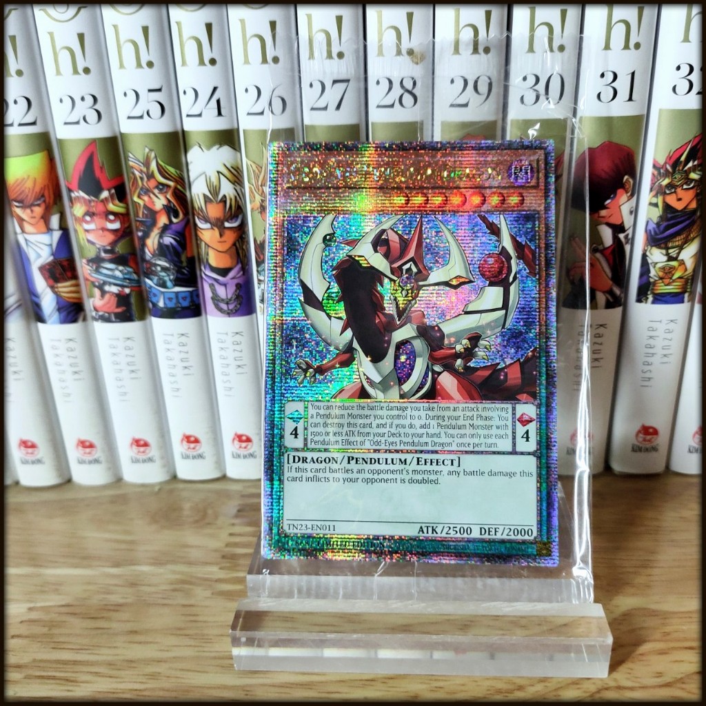Thẻ bài Yugioh Chính Hãng Odd-Eyes Pendulum Dragon– 25th Secret Rare