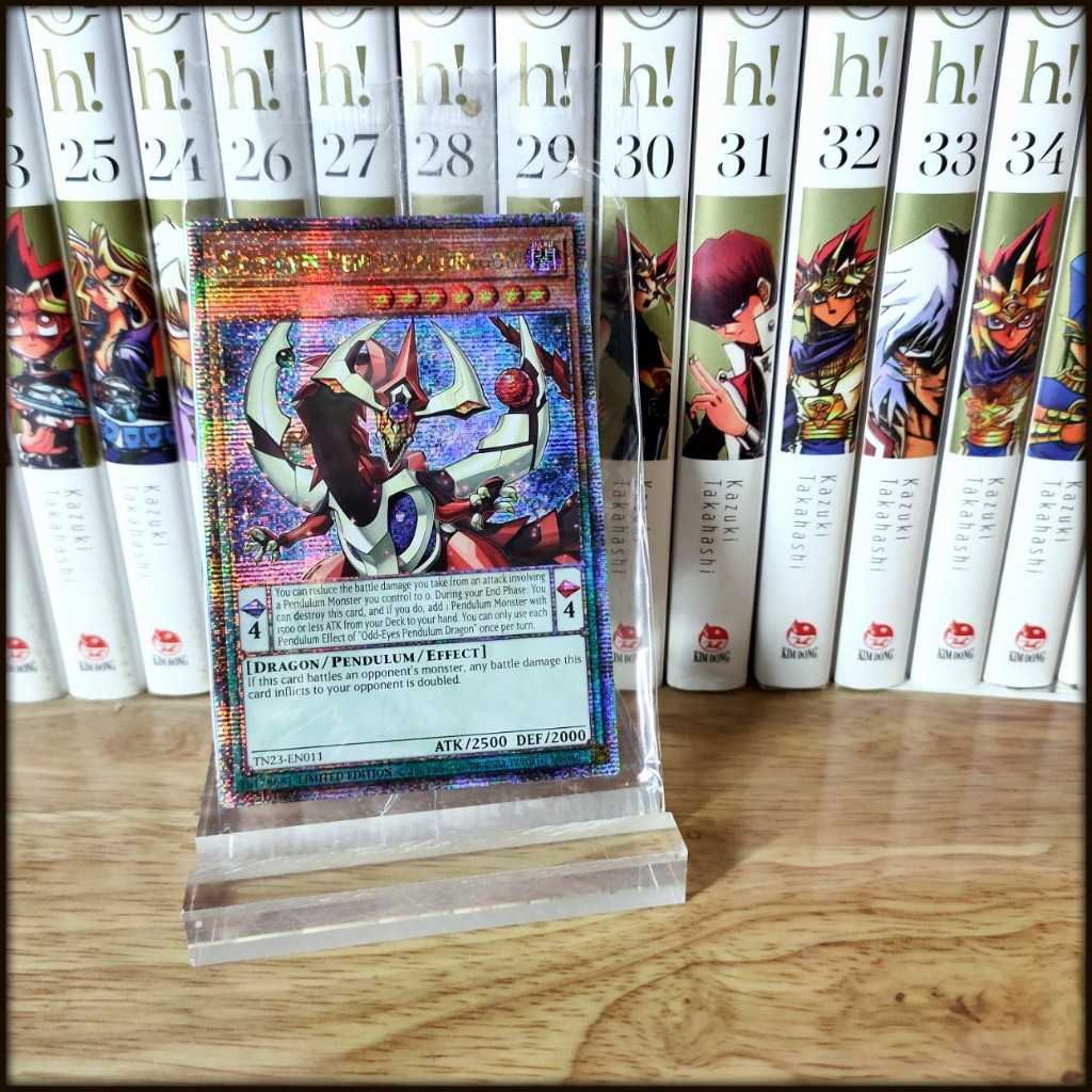 Thẻ bài Yugioh Chính Hãng Odd-Eyes Pendulum Dragon– 25th Secret Rare