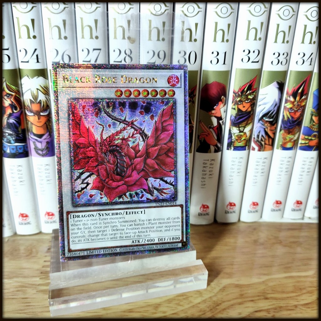 Thẻ bài Yugioh Chính Hãng Black Rose Dragon – 25th Secret Rare