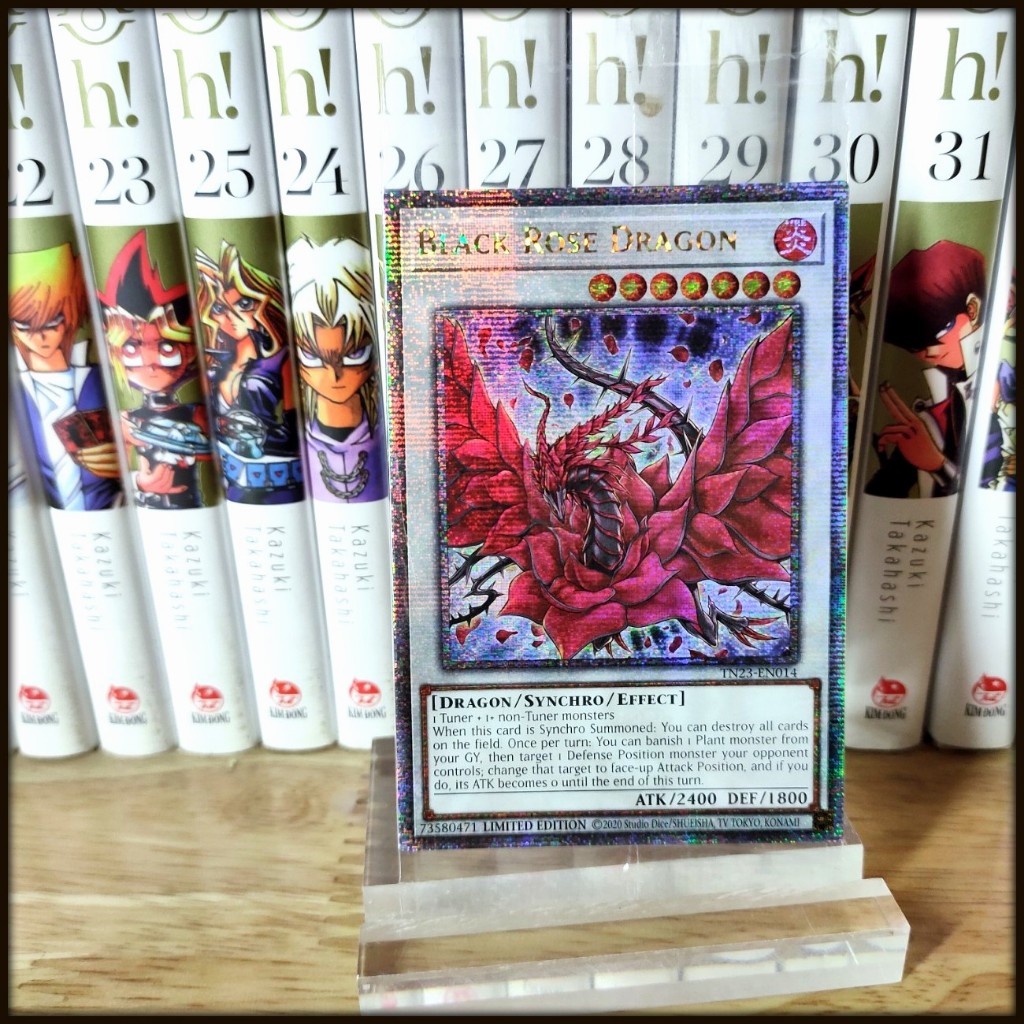Thẻ bài Yugioh Chính Hãng Black Rose Dragon – 25th Secret Rare