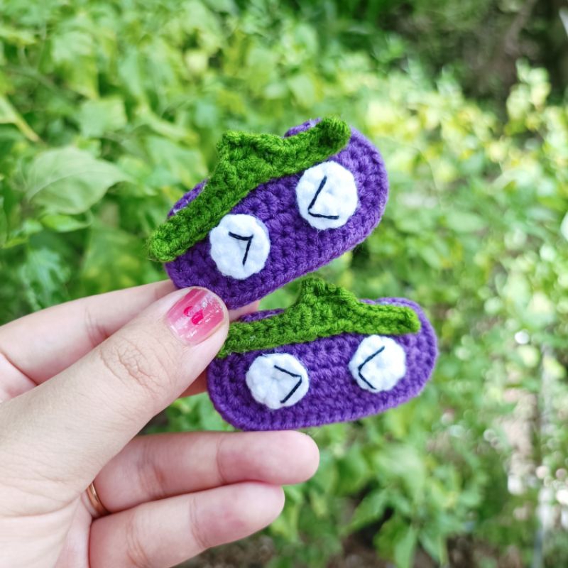 Kẹp len cà tím / jendyciii /