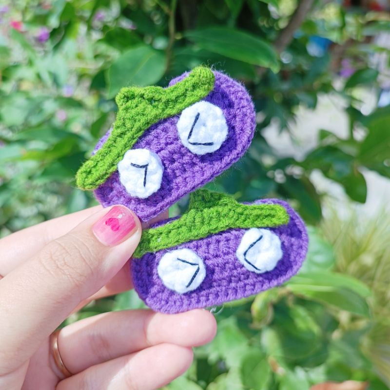 Kẹp len cà tím / jendyciii /