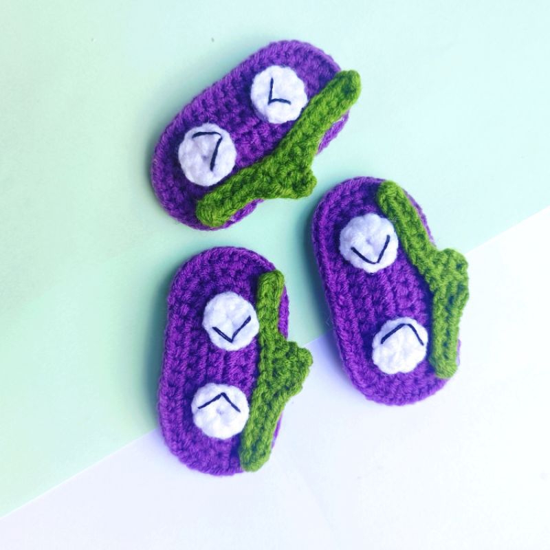 Kẹp len cà tím / jendyciii /