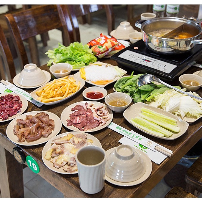 Hà Nội  555 - Ăn Là Ngấm - Set Bò Nhúng Dấm Cho 4-6 Người