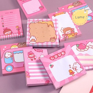 Set 50 tờ giấy note màu Hồng