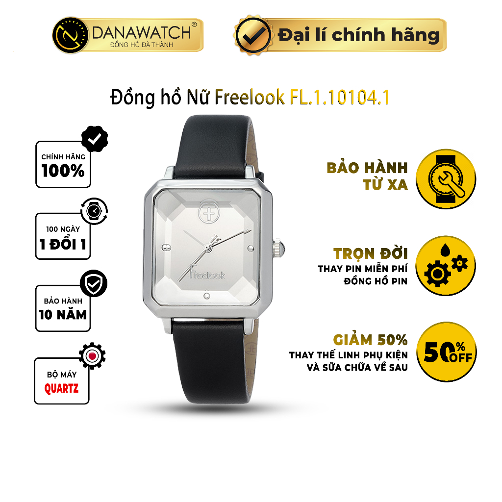 Đồng hồ nữ Freelook FL.1.10104.1 chất liệu cao cấp dây da mềm mại thiết kế độc đáo dành riêng cho phái đẹp