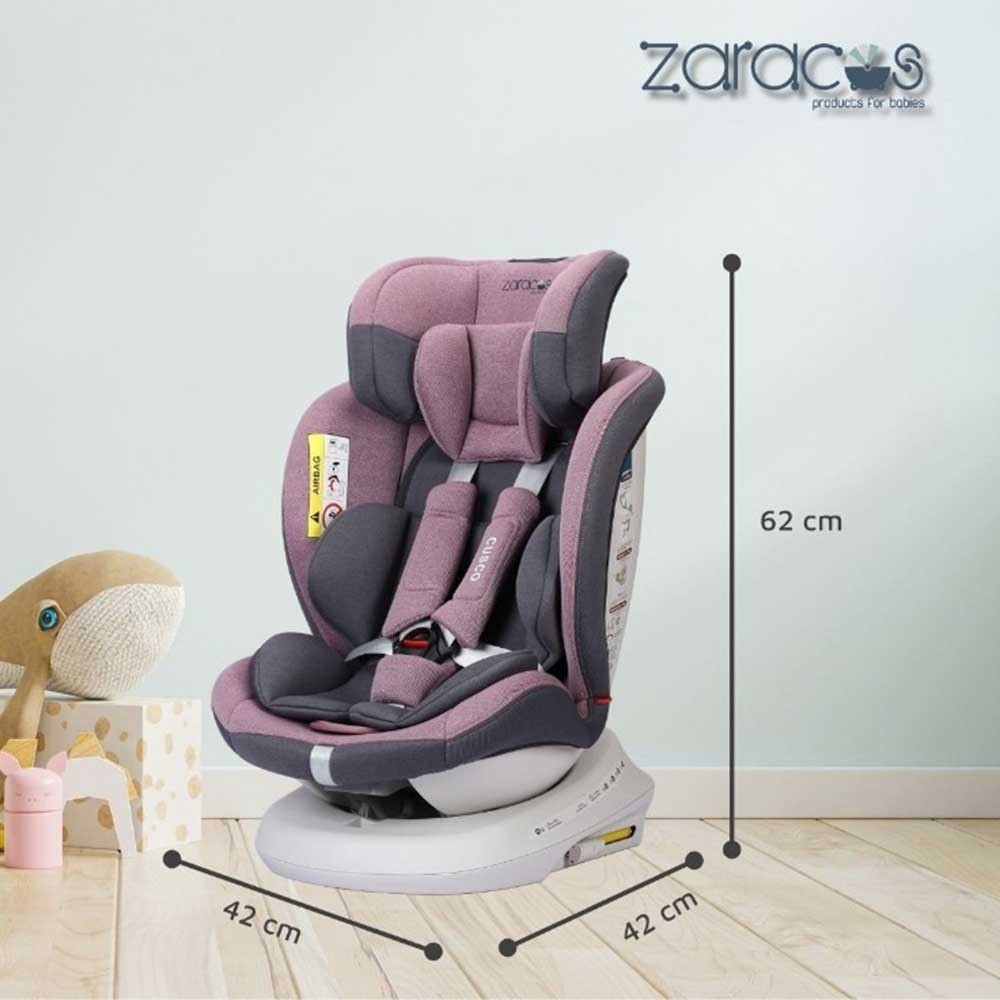 Ghế ngồi ô tô cho bé xoay 360° – Zaracos CUSCO 6406 – ISOFIX nhiều màu sắc