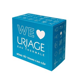 (HB_Gift) Hộp bông tẩy trang cao cấp URIAGE 50 miếng