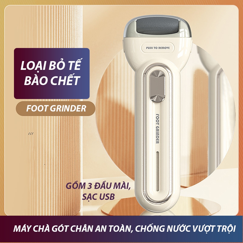 Máy Chà Gót Chân Foot Grinder 2023 Dụng Cụ Chà Gót Chân Tại Nhà Chăm Sóc Chân Cao Cấp, Tẩy Tế Bào Chết Chuyên Dụng