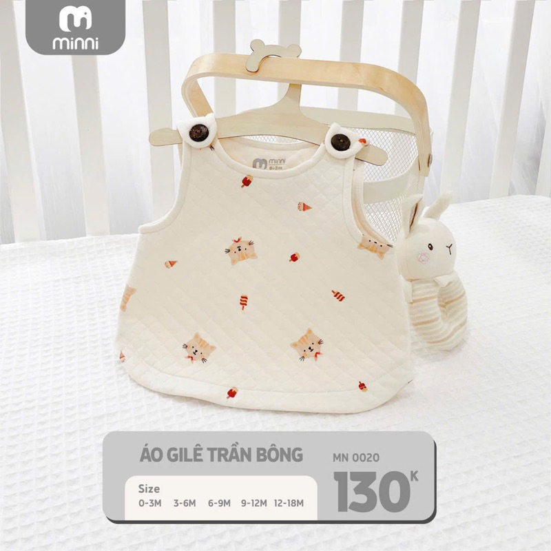 Áo Gile trần bông trẻ em Uala Rogo Mimi MN 0020