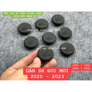 [ 1 NÚT ] NÚT CAO SU ĐEN NHÁM CHỤP KIẾNG SH 2020 - 2023 ĐỜI MỚI CÁNH CHIM  ( 125i / 150i / 160i / 350i )