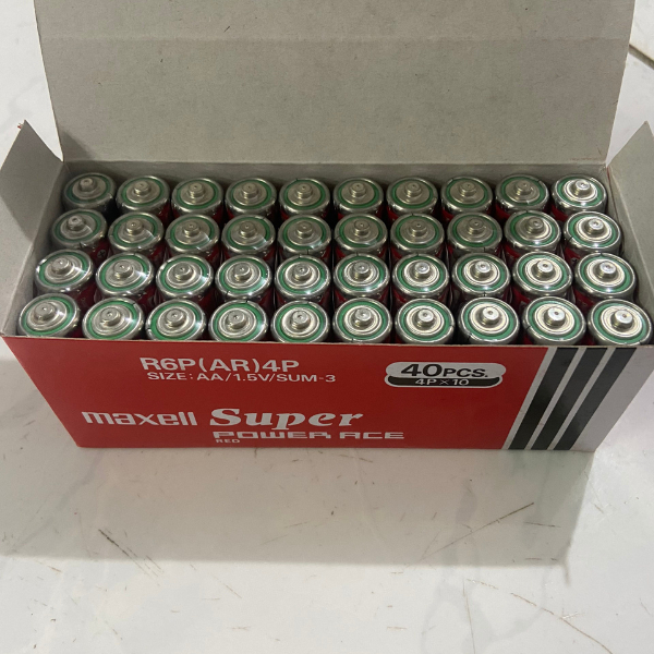 Hộp 40 Viên Pin Maxell AA Carbon Siêu Bền Không Chảy Nước Khi Hết Pin