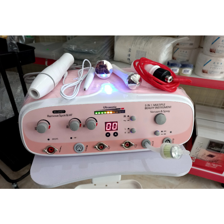 Máy Chăm Sóc Da 5in1, Máy 5in1 M-2897, Máy đa chức năng 5in1, Hàng Chuẩn Loại 1