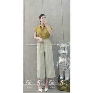 Quần ống rộng dáng lửng