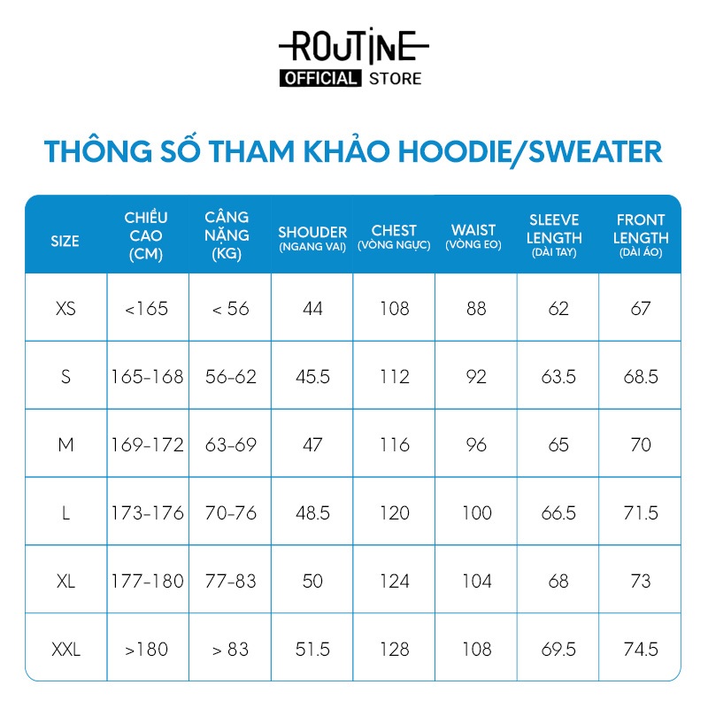 Áo sweatshirt basic cổ tròn point label. REGULAR - Routine 10F23SWE001