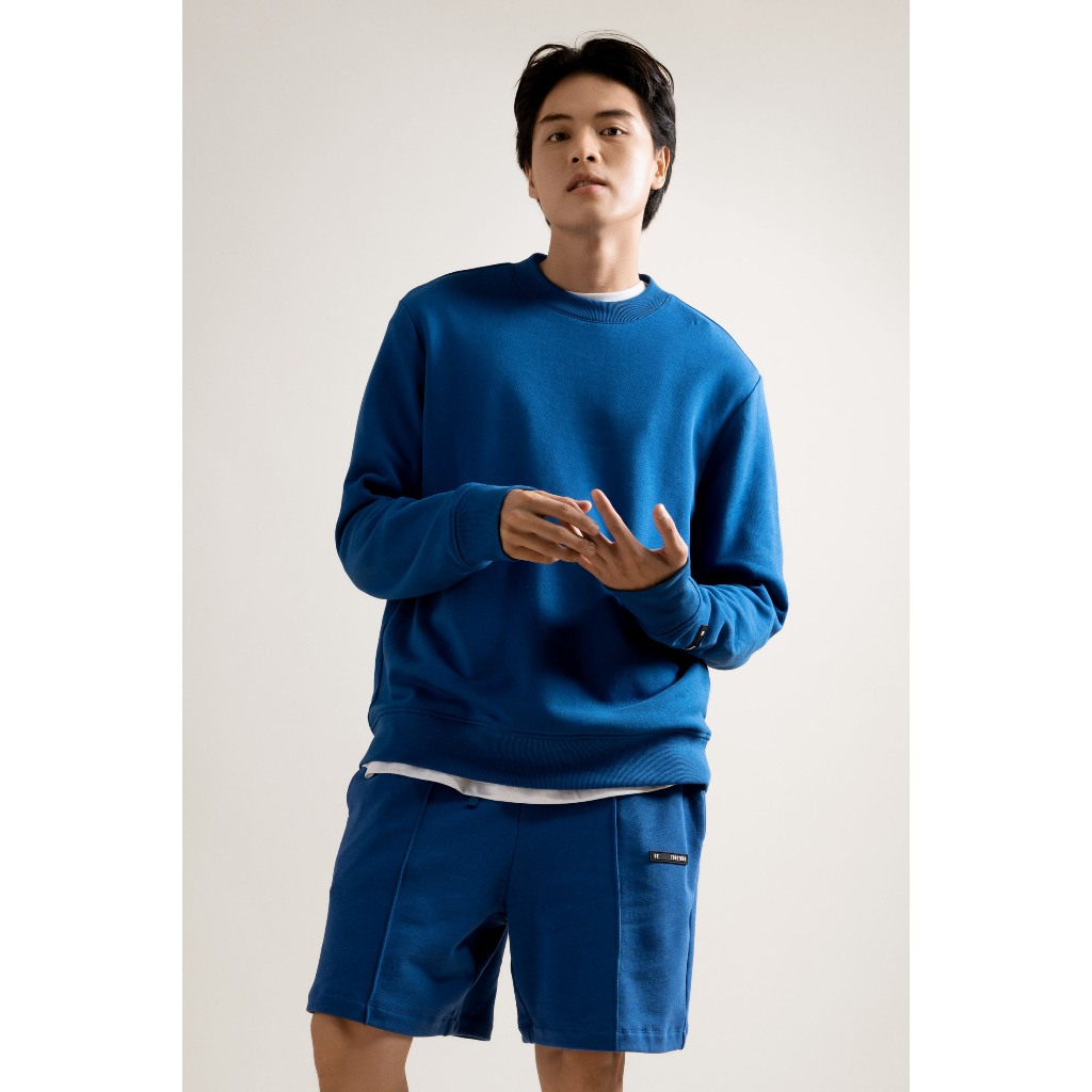 Áo sweatshirt basic cổ tròn point label. REGULAR - Routine 10F23SWE001