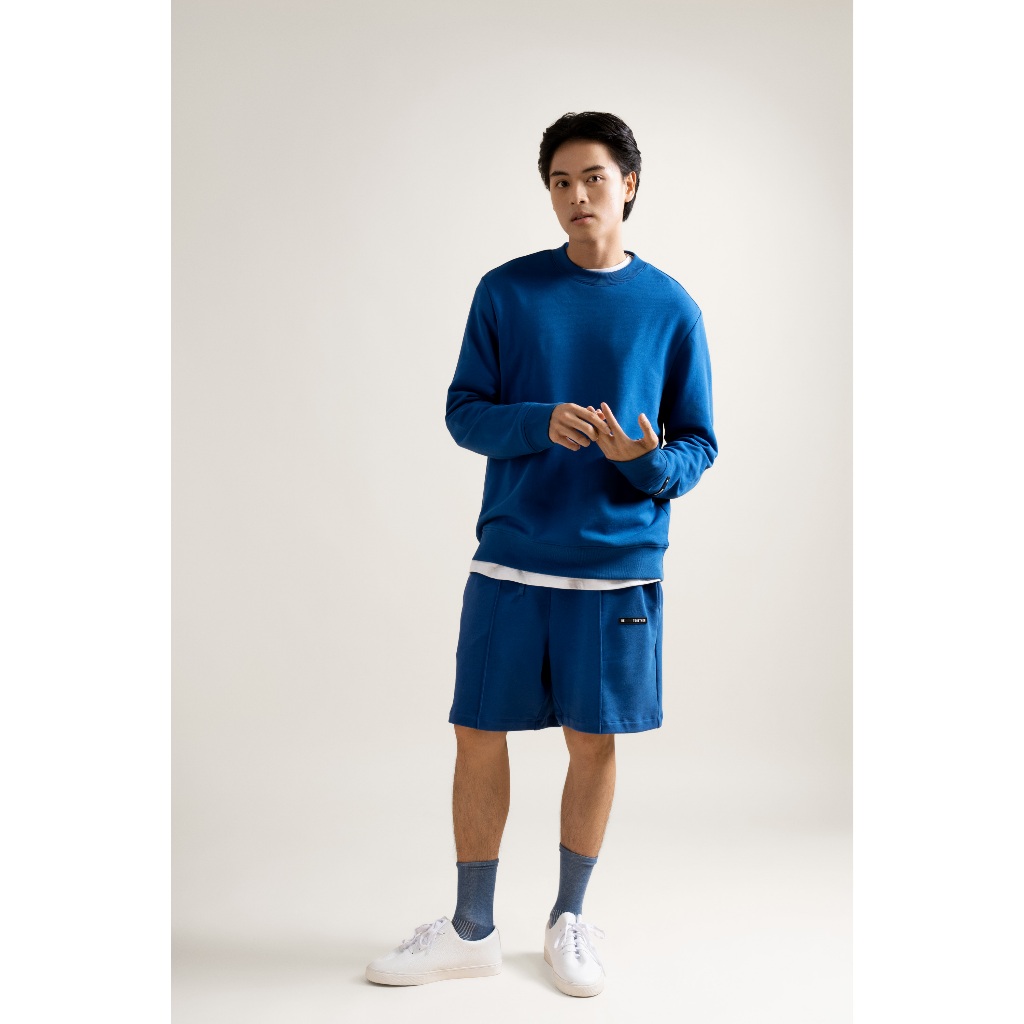 Áo sweatshirt basic cổ tròn point label. REGULAR - Routine 10F23SWE001